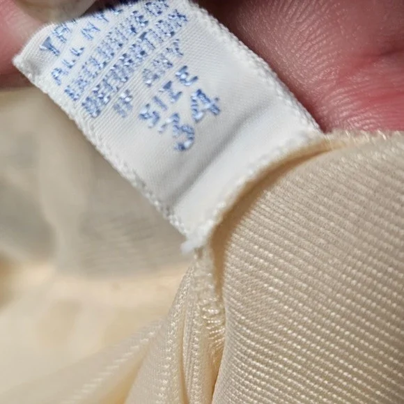 VTG Vanity Fair Lace Sheer Tulle Overlay Nightgown Slip Dress 34 Bridal Coquette - Picture 4 of 6